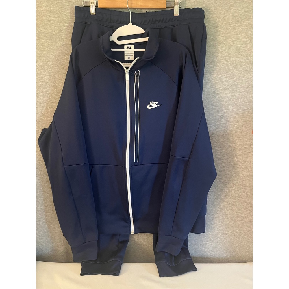 Nike Mens Sportswear Tracksuit Navy Blue Full Zip Jacket Joggers XL DA0007-410